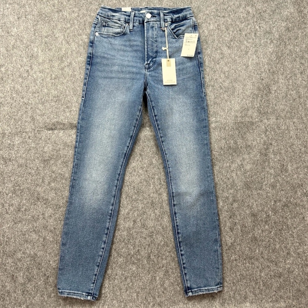 Good American Good Waist Crop Skinny Jeans Women's Size 2 / 26